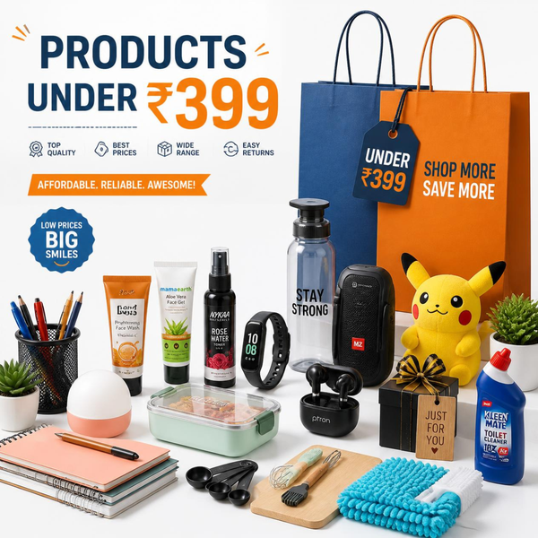 Affordable products under ₹399 at Real Benz Content.
