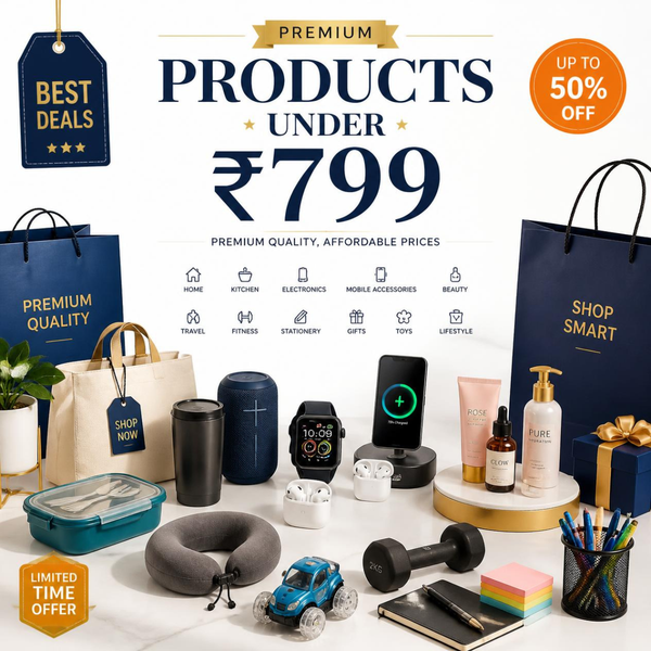 Premium quality products under ₹799 at Real Benz Content.