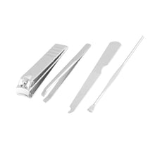 4-in-1 Nail Clipper Kit: Stainless Steel Tools, Manicure Set (Travel Case)