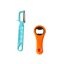 Vegetable Fruit Peelers Slicer & Bottle Opener, Kitchen Peeler For Veggie Fruit Potato Carrot, Bottle Opener With Plastic Handle Bottle Openers Wine Bottle Opener Cold Drink Bottle Opener (2Pc)