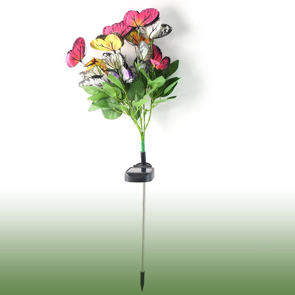 Solar-Powered LED Butterfly Garden Flower Light