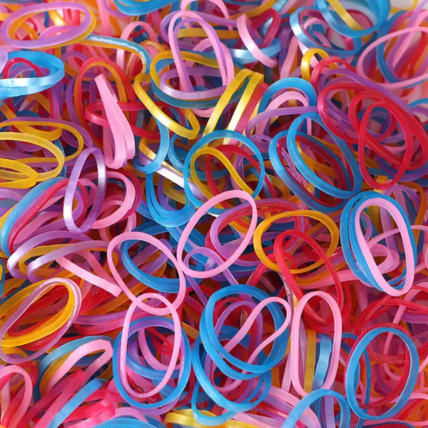 Multicolor Rubber Bands (Elastic & Reusable, Office & Home), Hair accessories
