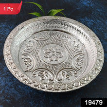 Elegant Silver Look Pooja Thali 