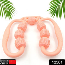 Muscle Massage Roller 8 10 Wheels Relieve Soreness Leg Muscle Roller Fitness Roller Muscle Relaxer Massage Roller Ring Clip All Round Massaging Uniform Force Elastic Pp Drop Shaped For Home Use (1 Pc)