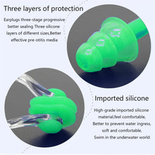 Swimming Earplugs And Nose Clip Set (3 Pc)