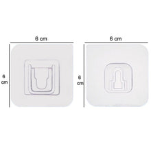 1746 Adhesive Plastic Wall Hooks Heavy Duty Hooks ( 1 Pair )