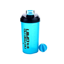 4879 700ml Protein Shaker Bottle With Powder Storage 3-compartment Gym Shake Blender