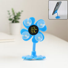 0637 -360 Rotatable Flower Shape Cellphone Holder Car  Mount Sucker Stand (Multicolored With Box))