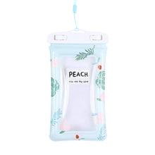 Waterproof Peach Transparent Mobile Pouch With Neck Strap (1 Pc)