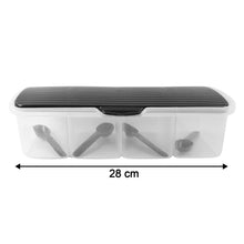 Kitchen Multipurpose Air-tight 4 Sections Storage Containers  Masala Box (1 Set)